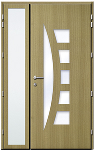 2 vantaux tiercés (semi-fixe vitré)