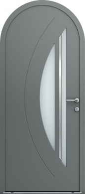 Porte d'entrée cintrée Eveil - Porte contemporaine petit ...