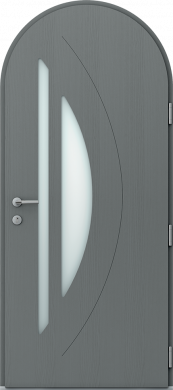 Porte d'entrée cintrée Eveil - Porte contemporaine petit ...